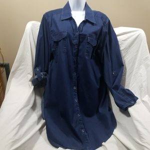 New Directions Denim tunic